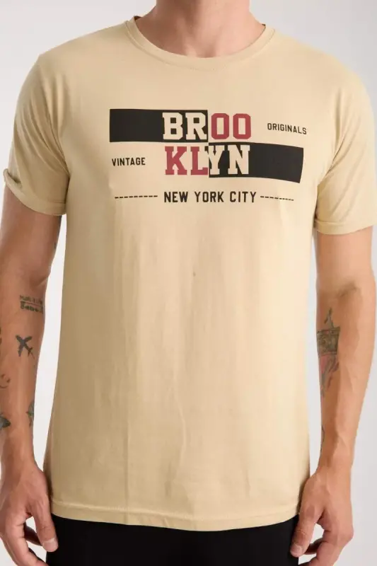 Akbeniz Men's Light Skin Tone Short Sleeve Pajama Set - 7
