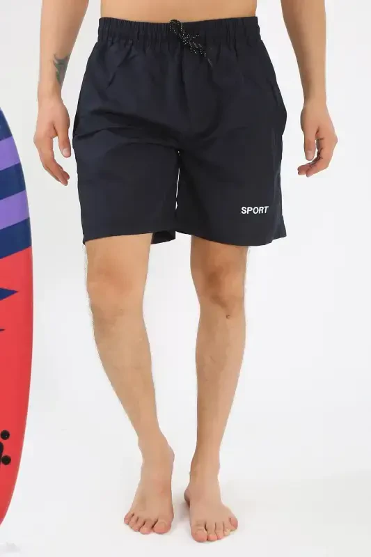 Akbeniz Men's Navy Blue Sea Shorts 27485 - 3