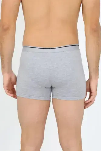 Akbeniz Men's Plus Size Cotton Lycra Boxer Gray 40134 - 5