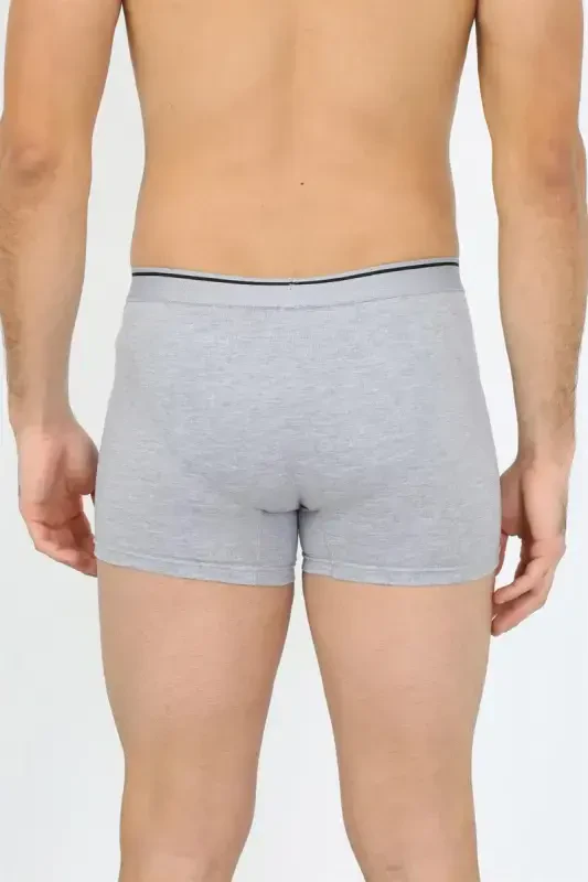 Akbeniz Men's Plus Size Cotton Lycra Boxer Gray 40134 - 5