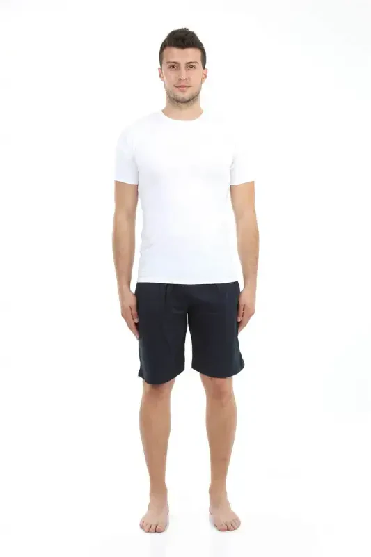 Akbeniz Men's Pocketed Cotton Shorts 27207 - 1