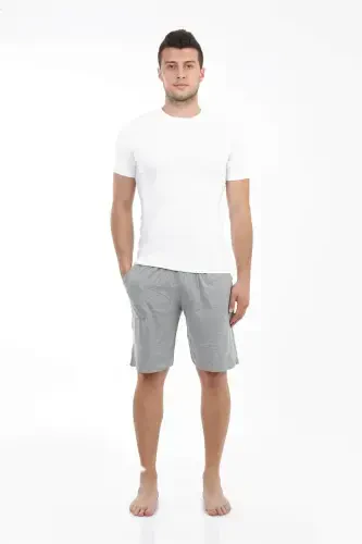 Akbeniz Men's Pocketed Cotton Shorts 27210 - 1