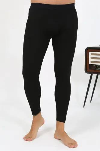 Akbeniz Men's Thermal Tights Winter Single Bottom Inner Black 27552 - 6