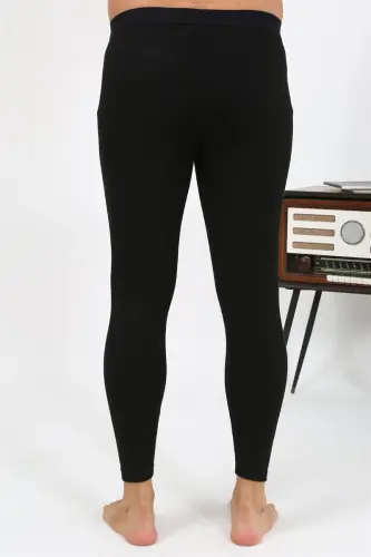 Akbeniz Men's Thermal Tights Winter Single Bottom Inner Black 27552 - 7