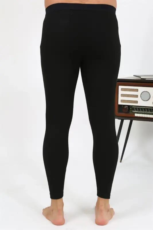 Akbeniz Men's Thermal Tights Winter Single Bottom Inner Black 27552 - 7