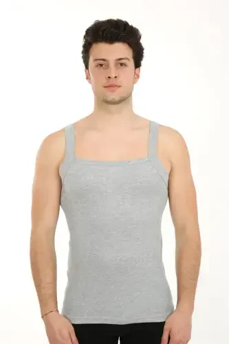Akbeniz Men's Thick Strap Lycra Undershirt 21002 - 1