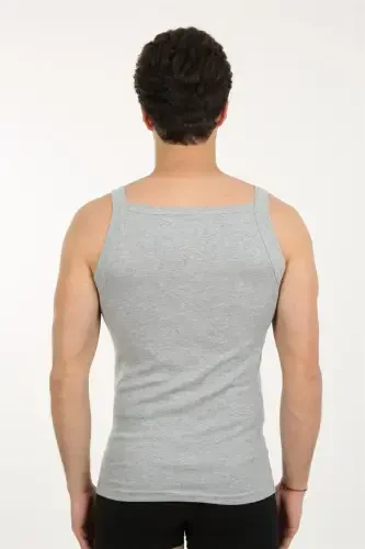 Akbeniz Men's Thick Strap Lycra Undershirt 21002 - 3
