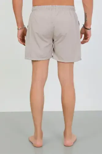 Akbeniz Men's Zipper Pocket Swim Shorts Beige - 6