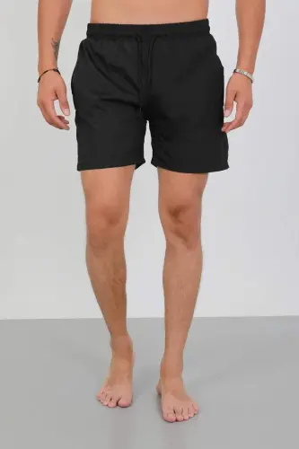 Akbeniz Men's Zipper Pocket Swim Shorts Black - 5