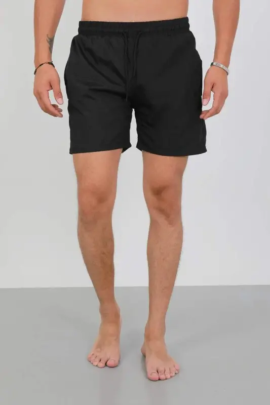 Akbeniz Men's Zipper Pocket Swim Shorts Black - 5