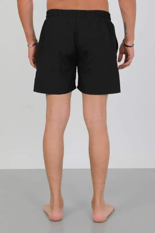 Akbeniz Men's Zipper Pocket Swim Shorts Black - 6