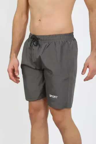 Akbeniz Men's Zipper Pocket Swim Shorts Smoked 27485 - 2