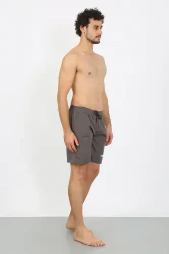 Akbeniz Men's Zipper Pocket Swim Shorts Smoked 27485 - 7