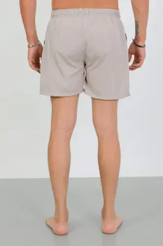 Akbeniz Men's Zippered Pocket Swim Shorts Beige - 6
