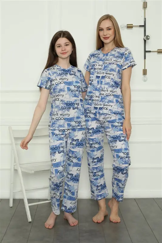 Akbeniz Ona Qiz Oila Penye Pijama Takımı Alohida Alohida Sotiladi. Narxlari Har xil 50104 - 7
