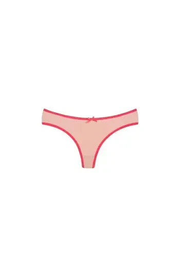 Akbeniz Pamuklu 3lü Tanga Külot Pudra 40251 - AKBENIZ (1)