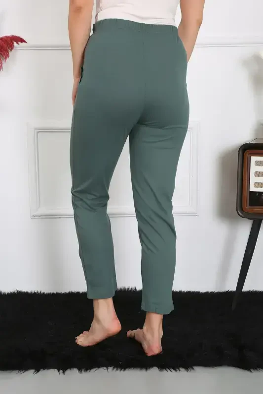 Akbeniz Pamuklu Haki Tek Alt Pijama 27523 - 4