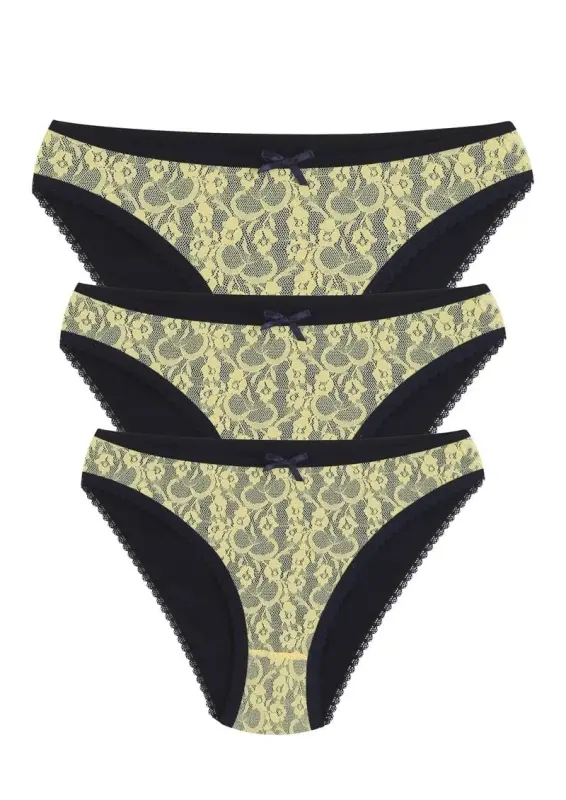 Akbeniz Paxtalik 3talik Trusik To'q ko'k 40258 - AKBENIZ