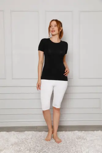 Akbeniz Penye Likralı Diz Üstü Tayt 5872P - 3