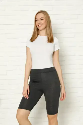 Akbeniz Penye Likralı Diz Üstü Tayt 5887 - AKBENIZ (1)