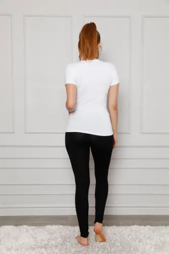 Akbeniz Penye Likralı Tayt 5874P - 3
