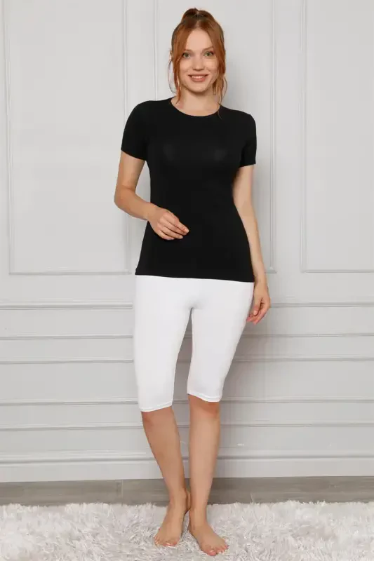 Akbeniz Penye Likrali Tizza Ustidagi Tayt 5872P - AKBENIZ