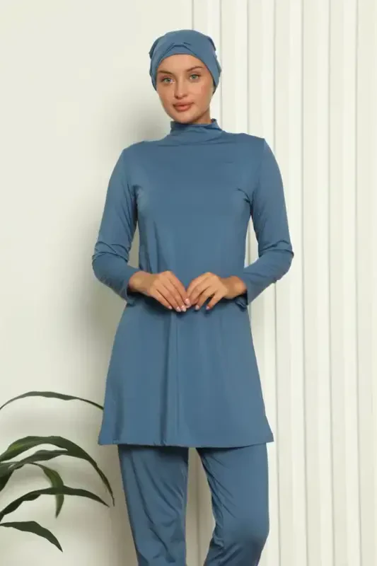 Акбениз Полный Купальник с Лайкрой 31050 - AKBENIZ