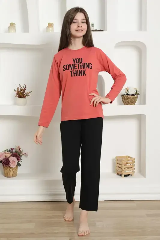 Akbeniz Qiz Bola Penye Pijama Komplekti 20423 - 1