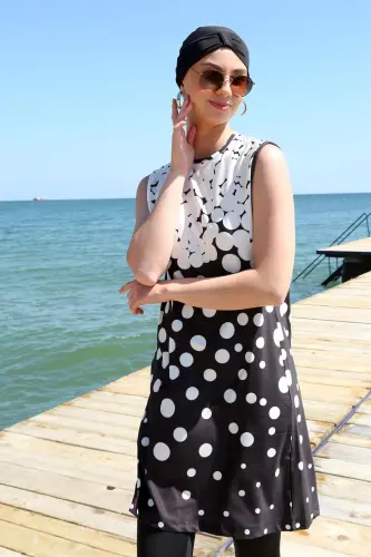 Akbeniz Sleeveless Zero Score Half Burkini Swimsuit 33012 - 2