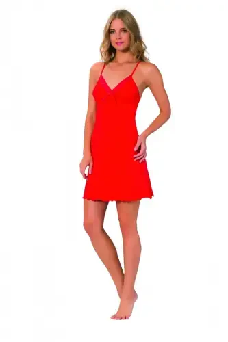 Akbeniz Spaghetti Strap Nightgown 306 - 7