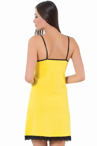 Akbeniz Spaghetti Strap Nightgown 603 - AKBENIZ (1)