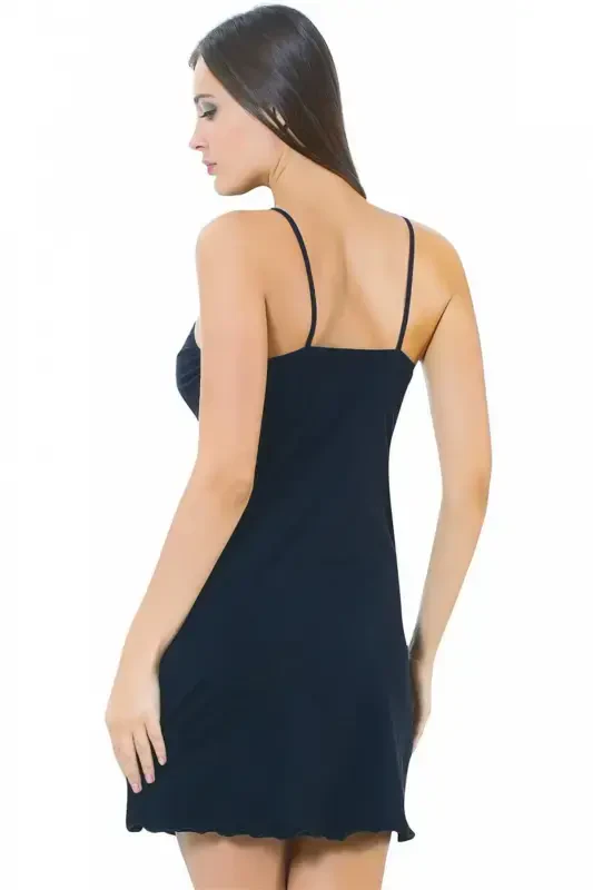 Akbeniz Spaghetti Strap Nightgown 610 - 7
