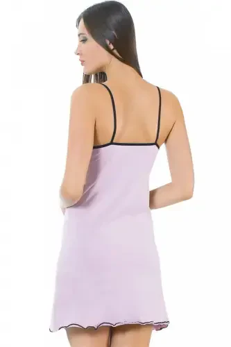 Akbeniz Spaghetti Strap Nightgown 611 - AKBENIZ (1)