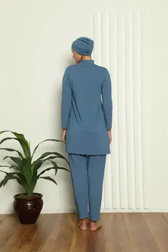 Akbeniz Tam Tesettür Likralı Mayo 31050 - 3