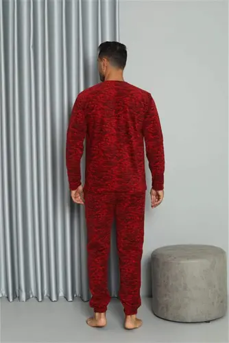 Akbeniz Welsoft Erkek Polar Sevgili Kombini Pijama Takımı 50124 Tek Takım Fiyatıdır - 5