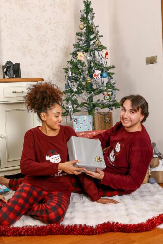 Akbeniz Welsoft Kadın Polar Sevgili Kombini Pijama Takımı 50120 Tek Takım Fiyatıdır - 6