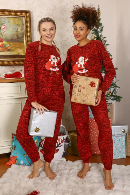 Akbeniz Welsoft Kadın Polar Sevgili Kombini Pijama Takımı 50125 Tek Takım Fiyatıdır - 3