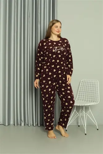 Акбениз Welsoft Polar Kadın Büyük Beden Pijama Takımı 808041 - 5