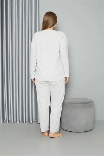 Akbeniz Welsoft Polar Kadın Büyük Beden Pijama Takımı 808050 - 5