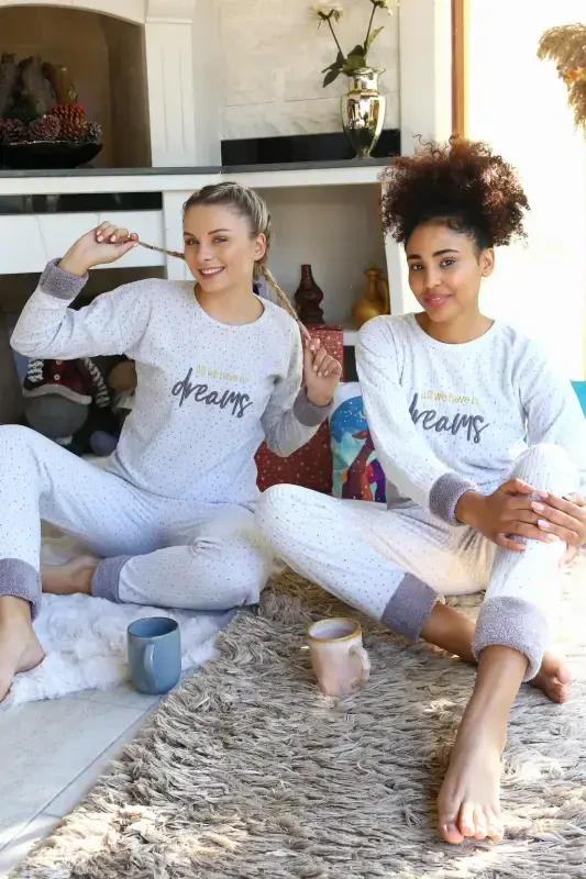Akbeniz Welsoft Polar Kadın Pijama Takımı 8515 - 1
