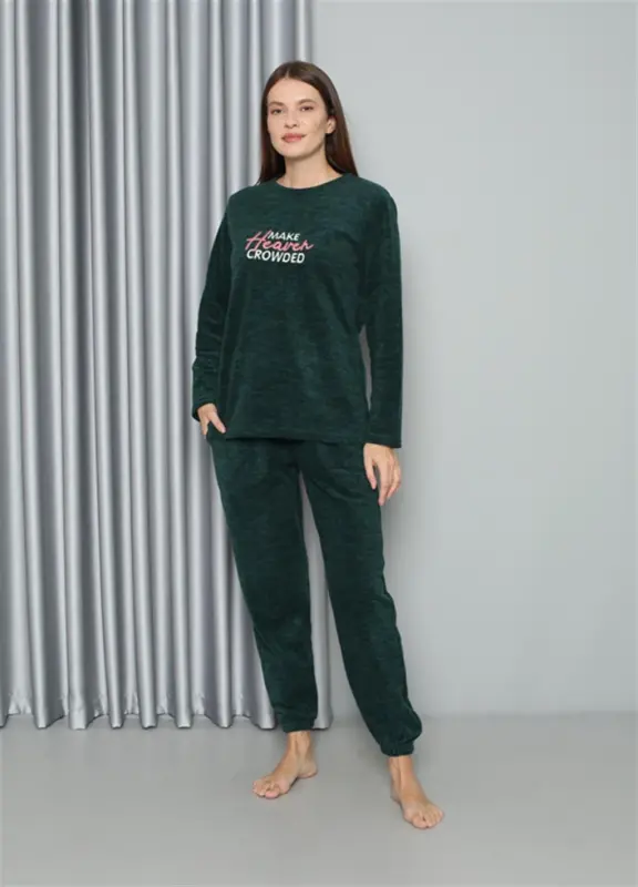 Akbeniz Welsoft Polar Kadın Pijama Takımı 8516 - AKBENIZ
