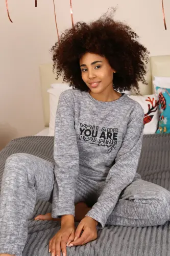Akbeniz Welsoft Polar Kadın Pijama Takımı 8518 - AKBENIZ (1)