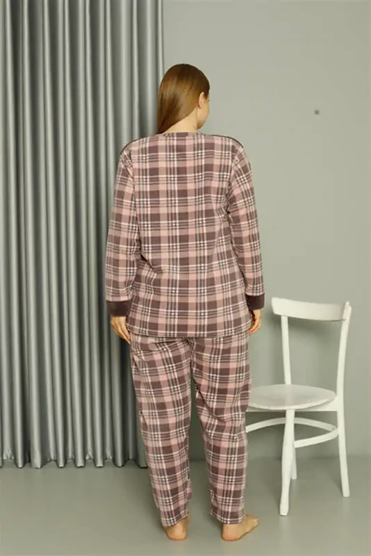 Akbeniz Welsoft Polar Ladies Plus Size Mink Pajamas 808040 - 5