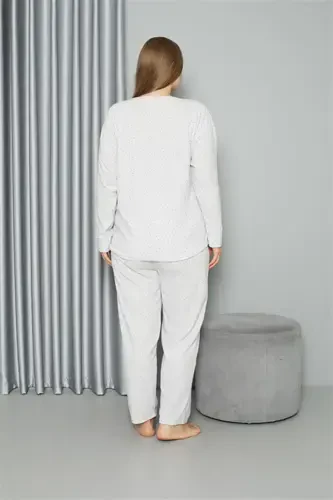 Akbeniz Welsoft Polar Women's Plus Size Pajama Set 808050 - 5