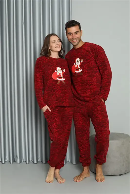 Akbeniz Welsoft Women's Fleece Sweetheart Couple Pajamas Set 50125 Price is for One Set - 10