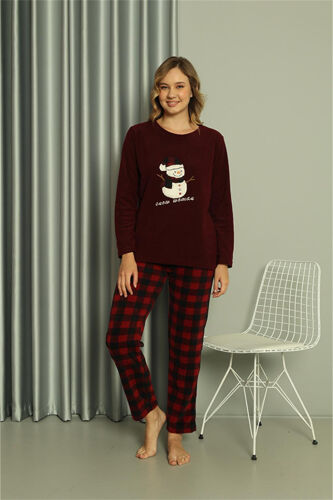 Akbeniz Welsoft Women's Polar Lovers Combine Pyjama Set 50120 Single Set Price - 8