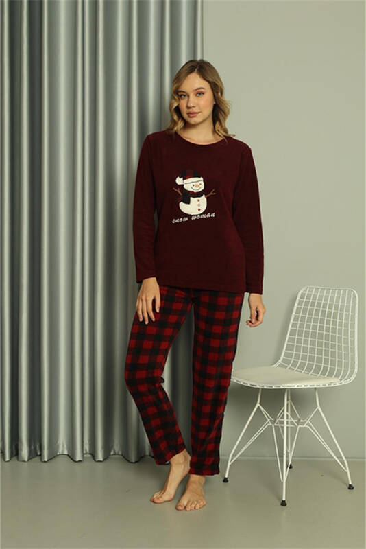 Akbeniz Welsoft Women's Polar Lovers Combine Pyjama Set 50120 Single Set Price - 9