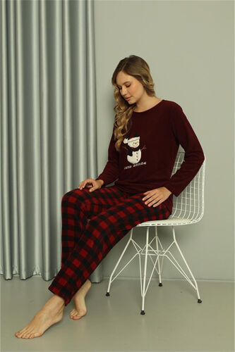 Akbeniz Welsoft Women's Polar Lovers Combine Pyjama Set 50120 Single Set Price - 10