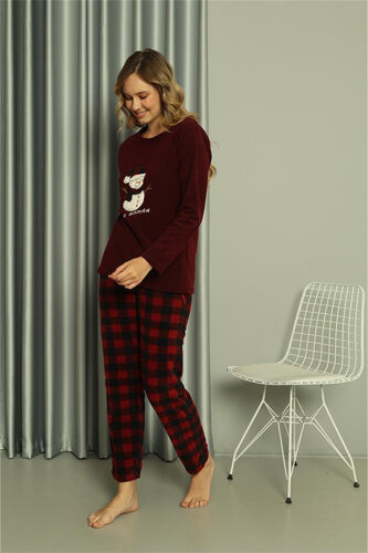 Akbeniz Welsoft Women's Polar Lovers Combine Pyjama Set 50120 Single Set Price - 11