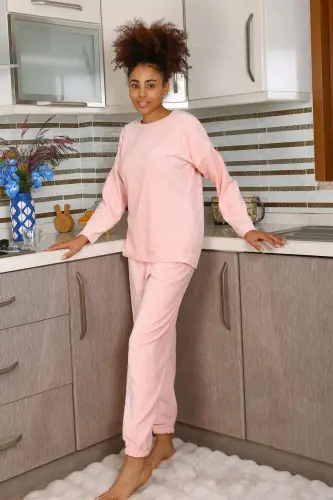 Akbeniz Women Velvet Pajama Set 4183 - 4